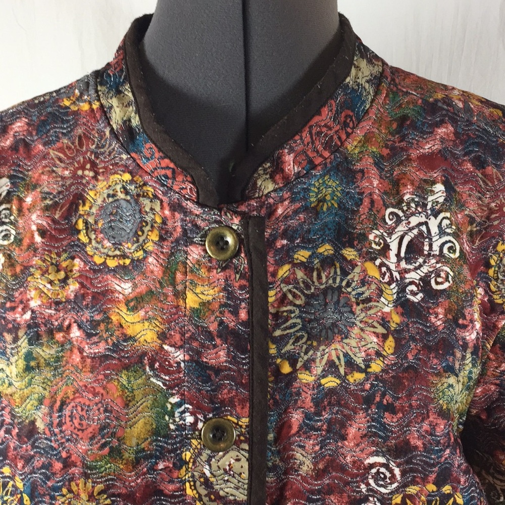 Reversible Button Front Multi Colored Jacket - image 4
